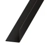 CQFD Cornière PVC noir brillant 20 x 20 mm, 1,3 m