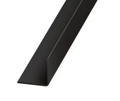 Cornière PVC noir 15 x 15 mm, 2 m Polychlorure de vinyle (PVC)