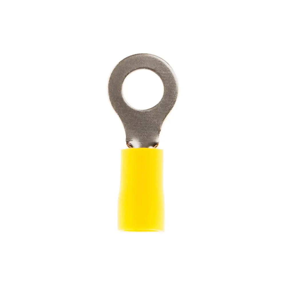 Zenitech Fixation Et Raccordement Du Câble-10 cosses rondes diamètre 6mm - Jaune -