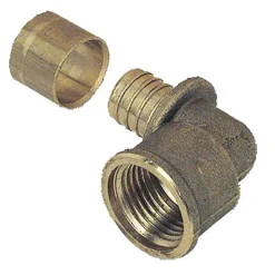 Garis Tube Et Raccord Per-Coude femelle fixe et raccord à glissement PER D12 3/8'' - - 2307-12-12