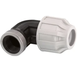 Fitt Coude femelle polypropylène à compression Ø25 femelle 3/4 (20x27)