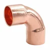 Somatherm for you Tube Et Raccord Cuivre-Coude grand rayon à souder embouts femelles angle 90° pour tube cuivre Ø22, lot de 2