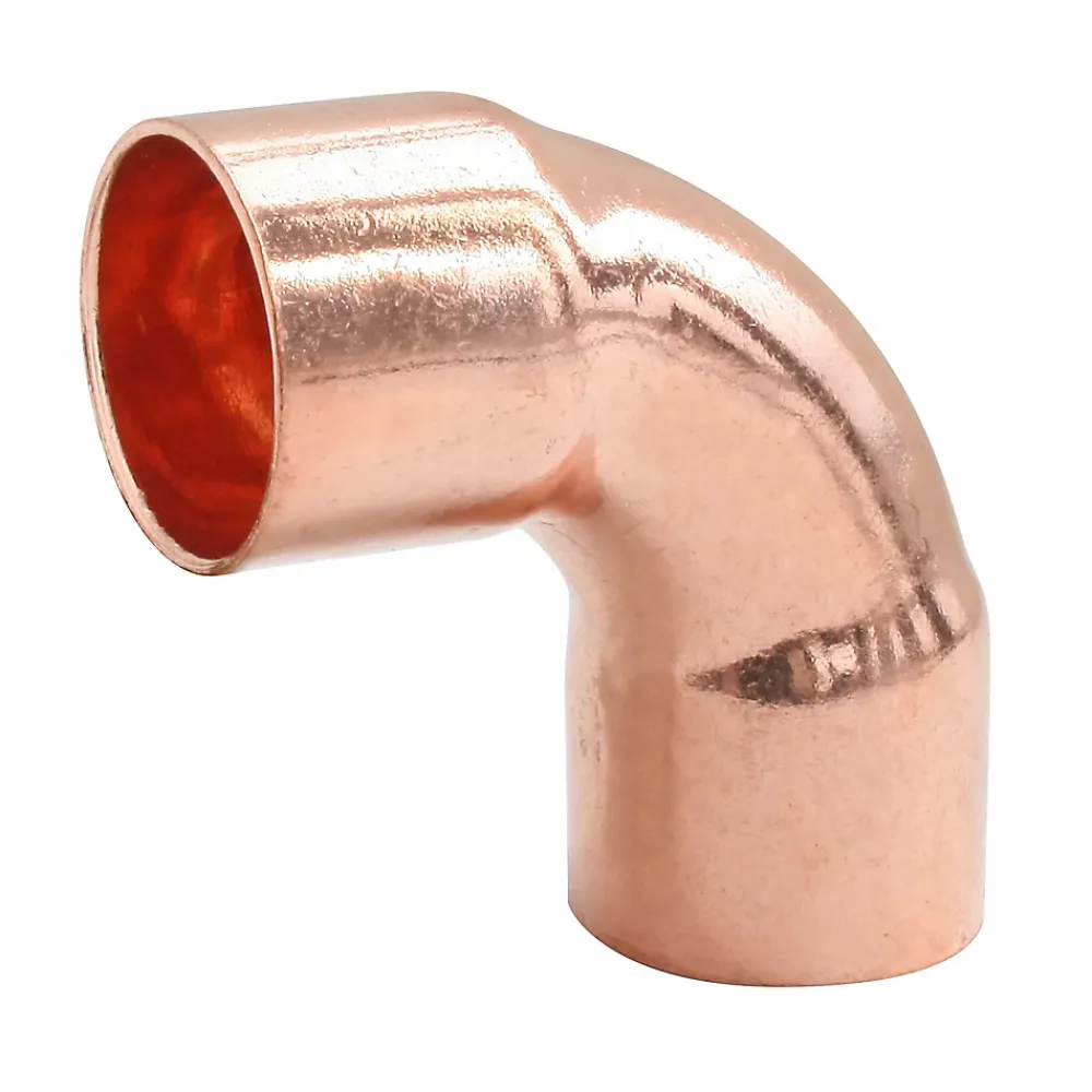 Somatherm for you Tube Et Raccord Cuivre-Coude grand rayon à souder embouts femelles angle 90° pour tube cuivre Ø22, lot de 2