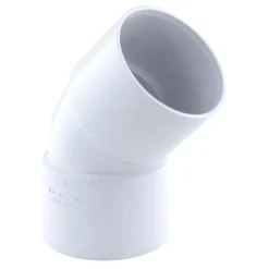 Fitt Coude pvc femelle femelle blanc 45° ø40 mm