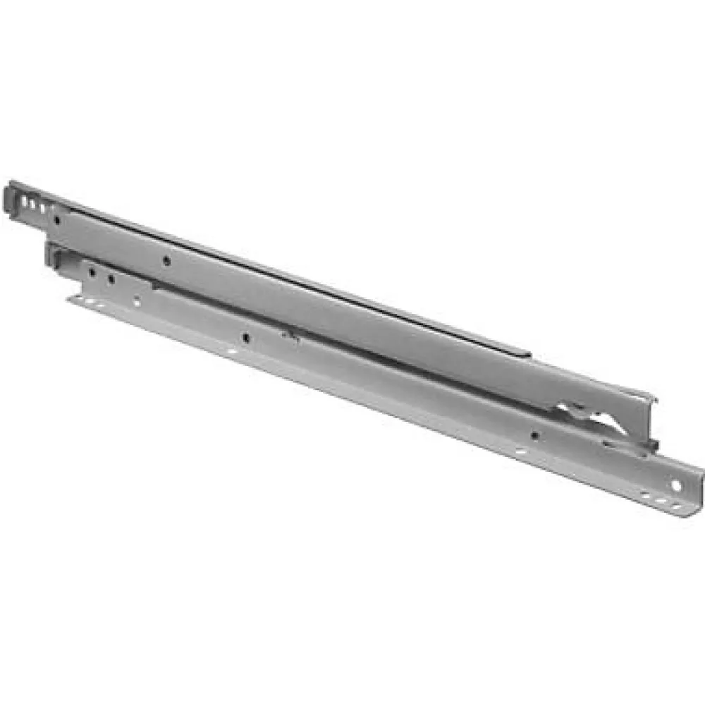 Coulisse galet fixation téléscopique Diall acier blanc L.450 x ép.12 mm