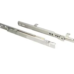 Compas, Coulisse Et Coulisseau-Coulisse galet pour tablette coulissante Diall acier beige L.500 x ép.12 mm