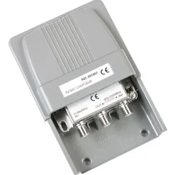 Optex Amplificateur Tv-Coupleur TV/SAT blindé TNT 2 entrées