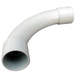 Diall Fixation Et Raccordement Du Câble-2 courbes pour raccordement gris ø16 mm