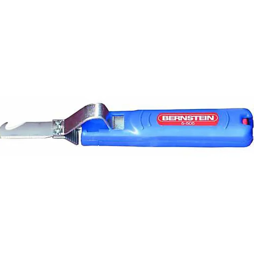 Bernstein Tools For Electronics Couteau à dénuder Bernstein 5-505 avec lame à crochet pour câbles de 4 à 28 mm