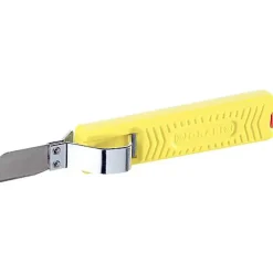 4M Couteau à dénuder No. 28G standard avec lame droite Jokari T10285 - pour câbles ronds 8 à 28 mm