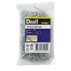 Diall Crampillon-Crampillons en acier galvanisé 1,5x14 - 125g