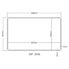 [En.Casa] Écran de projection mural Väkhoga 120 pouces Full HD 4K 8K HDR gris en.casa