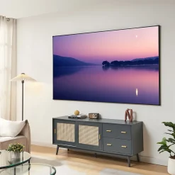 [En.Casa] Projecteur Et Lampe De Chantier-Écran de projection mural Väkhoga 100 pouces Full HD 4K 8K HDR gris en.casa