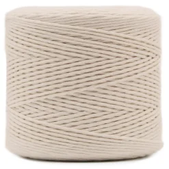 Creative Deco 3mm x 300m Corde Macramé Fil de Coton Beige - +/- 0,5 mm Épaisseur - Ficelle de 12 Plis - Cordelette Naturel