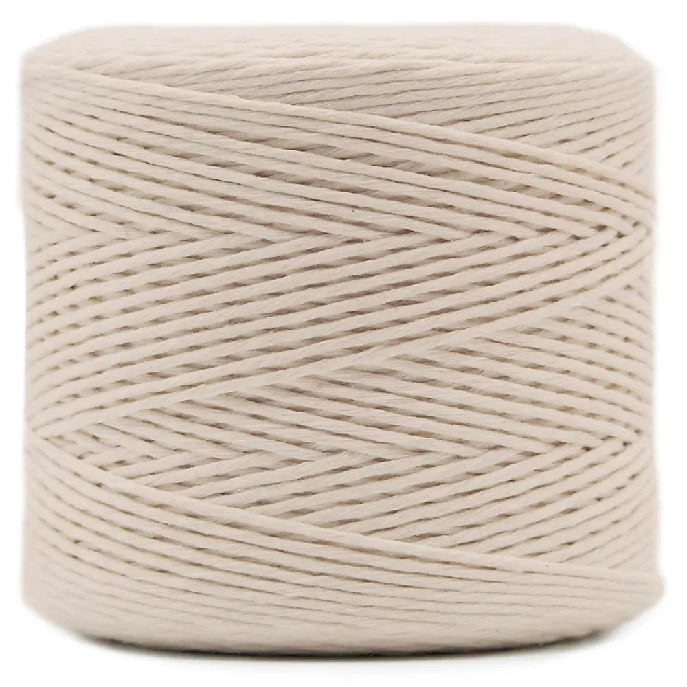 Creative Deco 3mm x 300m Corde Macramé Fil de Coton Beige - +/- 0,5 mm Épaisseur - Ficelle de 12 Plis - Cordelette Naturel