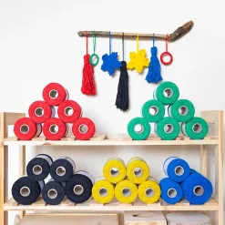 Creative Deco Corde, Fil Et Ficelle-3mm x 200m Corde Macramé Noir - Fil de Coton et Polyester - +/- 0.5 mm Épaisseur - Decoration Jardinage Emballage