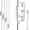 Ferco Loquet, Targette Et Moraillon De Porte-Crémone MATIC 40/70 4 galets têtière 16mm carré 7mm L 2150mm cote D 1045mm - - 6-33160-05-0-1