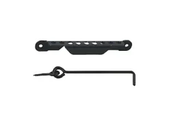 Afbat Crochet crémaillère à vis acier noir 500 mm