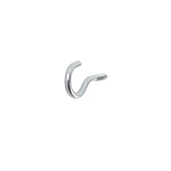 Diall Crochet rond à visser en acier zingué 30x15 mm - 10 pièces