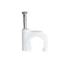Horoz Electric Fixation Et Raccordement Du Câble-Crochets fixation / Clips de Câble ronds type FLOP fi 10 mm, blancs, boîte de 100 pcs