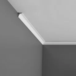 Orac Decor Moulure, Goulotte Et Plinthe-CX133 Corniche plafond - 2x2x200cm (h x p x L) - moulure décorative polymère A l'unité