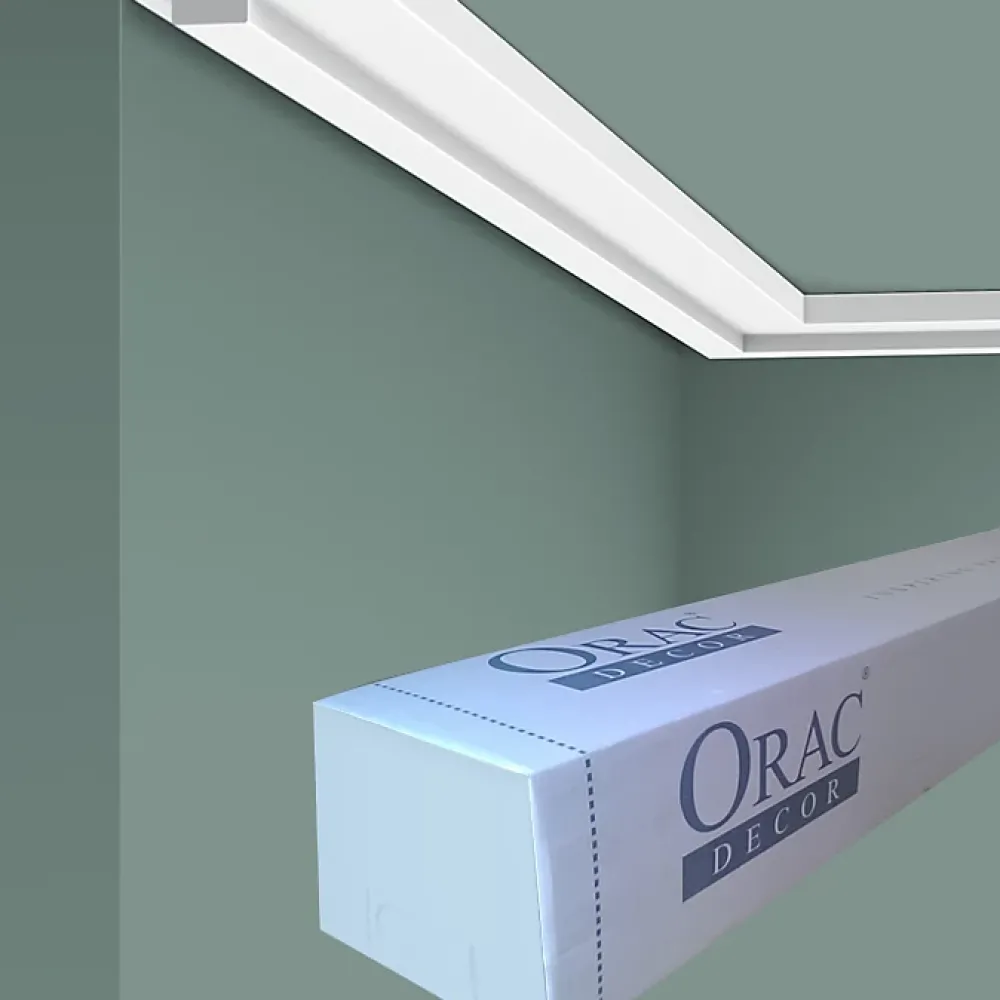 Orac Decor CX160 Corniche plafond - 1,3x4x200cm (h x p x L) - moulure décorative polymère A l'unité