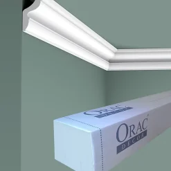 Orac Decor CX148 Corniche plafond - 4,5x3x200cm (h x p x L) - moulure décorative polymère Carton 8 pièces