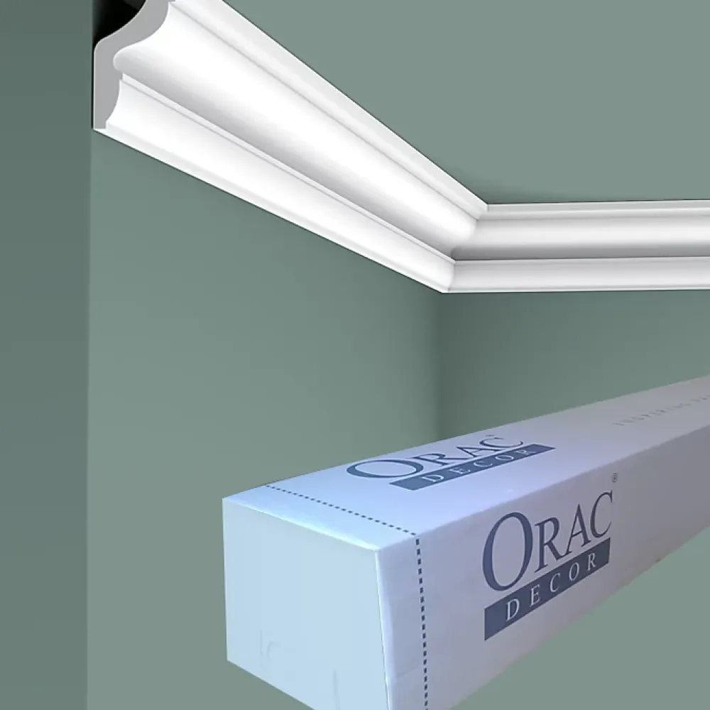 Orac Decor CX148 Corniche plafond - 4,5x3x200cm (h x p x L) - moulure décorative polymère Carton 8 pièces
