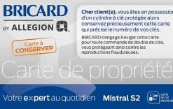 Bricard Cylindre De Serrure-Cylindre débrayable 2 entrées 40X50
