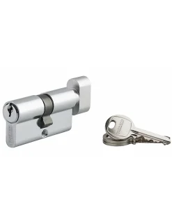 SP Cylindre De Serrure-Cylindre de serrure à bouton Ecopro, 30x30mm, aluminium, anti-arrachement, 3 clés, laiton -