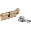 SP Cylindre de serrure à bouton 5G, 50Bx45mm, laiton, anti-arrachement, 5 clés -