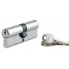 SP Cylindre de serrure double entrée Ecopro, 40x40mm, aluminium, anti-arrachement, 3 clés, nickel -