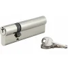 Thirard Cylindre de serrure double entrée SA, 30x80mm, anti-arrachement, nickel, 3 clés -