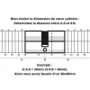 SP Cylindre de serrure double entrée Ecopro, 27x27mm, aluminium, anti-arrachement, 3 clés, laiton -