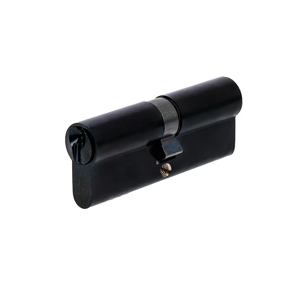 Vachette Cylindre de Serrure 40X40 mm finition PVD noir V5 3 clés
