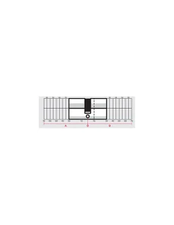 Thirard Cylindre double entrée Transit 1, 35x45mm, nickelé, 5 clés -