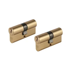Smith & Locke Cylindre laiton 30 x 30 mm, lot de 2
