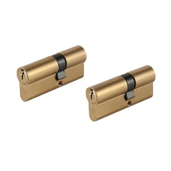 Smith & Locke Cylindre laiton 40 x 30 mm, lot de 2