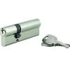 Thirard Cylindre De Serrure-Cylindre STD double entrée, 35 x 65 mm anti-arrachement, nickelé, 3 clés -