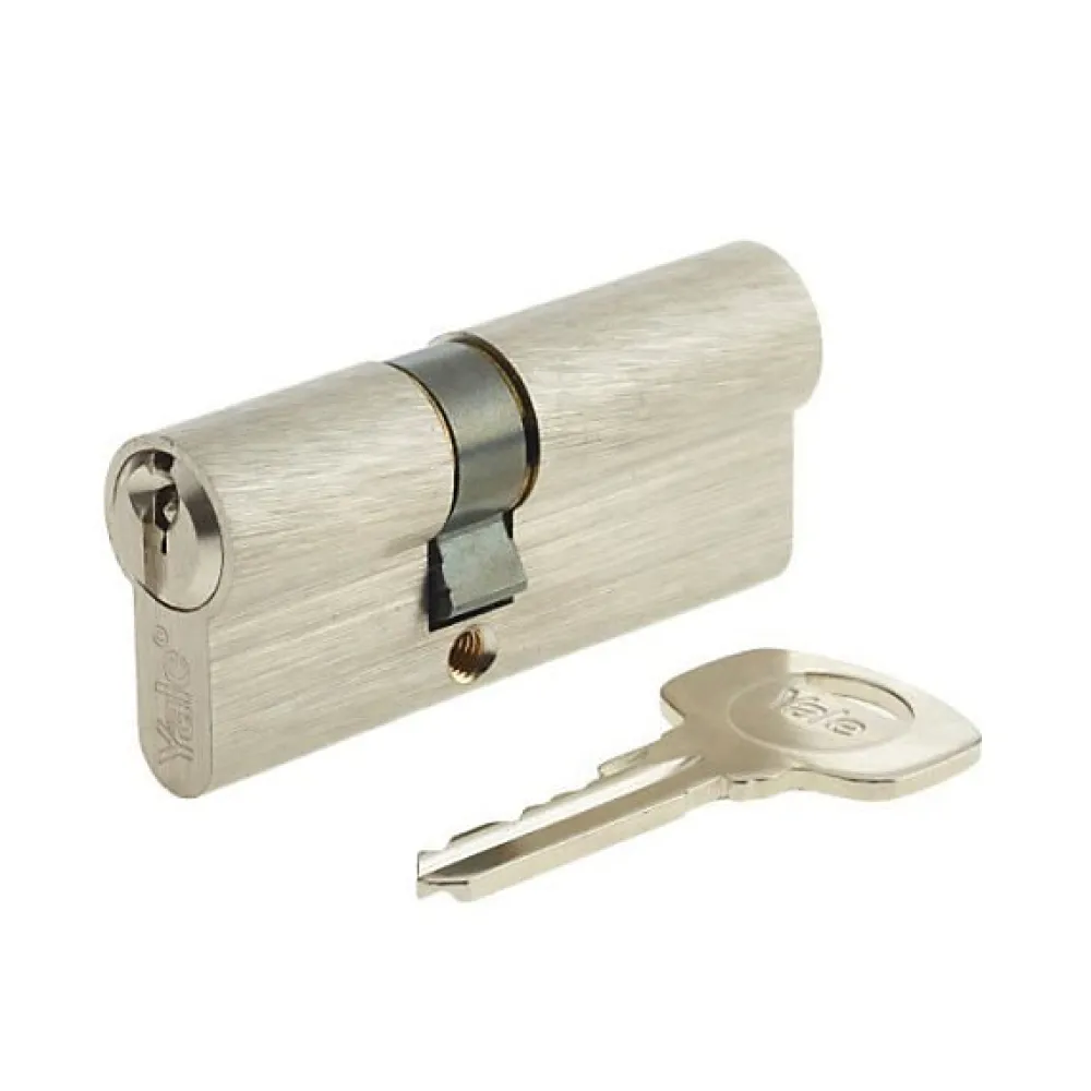 Yale Serrure Connectée-Cylindre série 500+ 30x40 mm nickelé - 5 goupilles - 3 clés