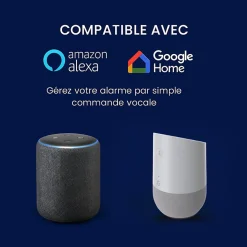 Daewoo Alarme Sans Fil-- Alarme maison sans fil avec écran tactile 7'' AM353 - 1 caméra extérieure autonome et 1 intérieure et 17 accessoires - Sa