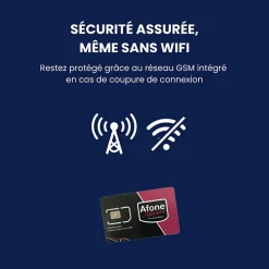 Daewoo Alarme Sans Fil-- Alarme maison sans fil avec écran tactile 7'' AM353 - 1 caméra extérieure autonome et 1 intérieure et 17 accessoires - Sa