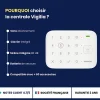 Daewoo Alarme Maison Wifi Sans Fil Vigilia VIG501 - Kit Complet avec Caméra Full HD intérieur et 8 Accessoires