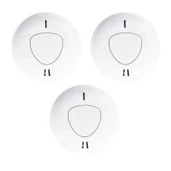 Daewoo - Pack de 3 détecteurs de fumée connectés WSD301 compatibles avec les alarmes Touch AM301, Touch XL AM302 et Vigilia