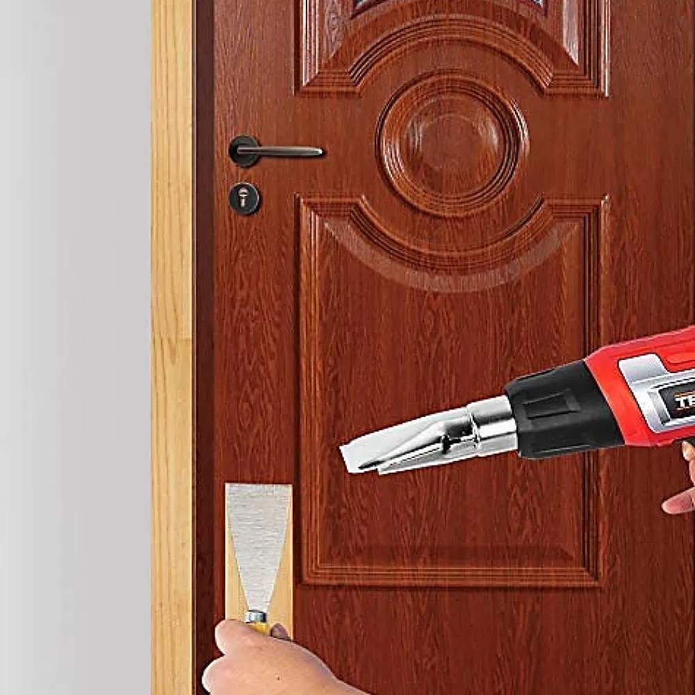 Teeno Décapeur thermique 2000W Pistolet à Air Chaud coffret avec 8 accessoires
