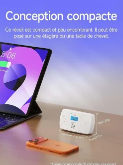 Generique Détecteur De Monoxyde De Carbone Et Gaz-Detecteur de monoxyde de carbone avec alarme 85 dB et led rectangulaire L.12.5 x l.7.5 x H.2.8 cm - HEIMAN