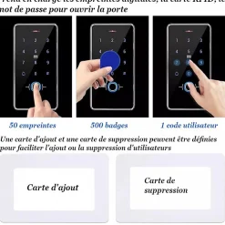Automatisme Passion Serrure Et Gâche Électrique-Digicode à codes et empreintes digital pour porte et portillon