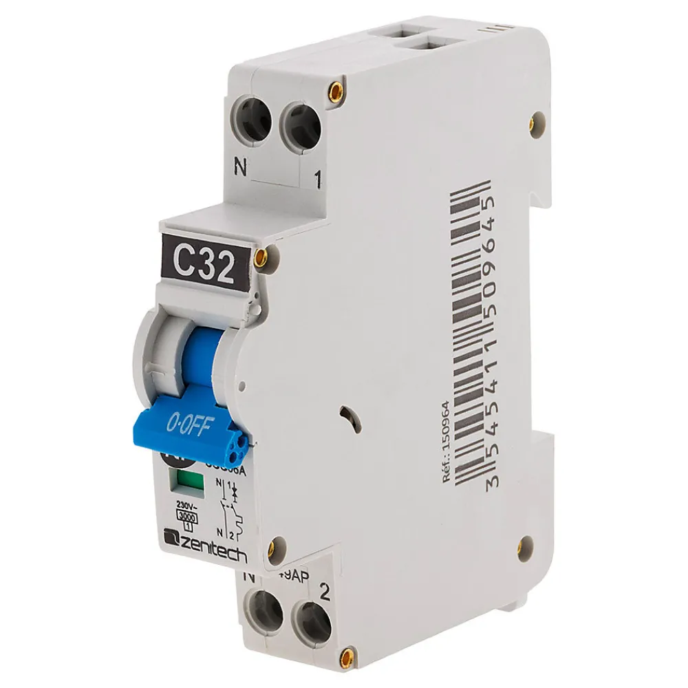 Zenitech Disjoncteur 32A PH/N - NF -