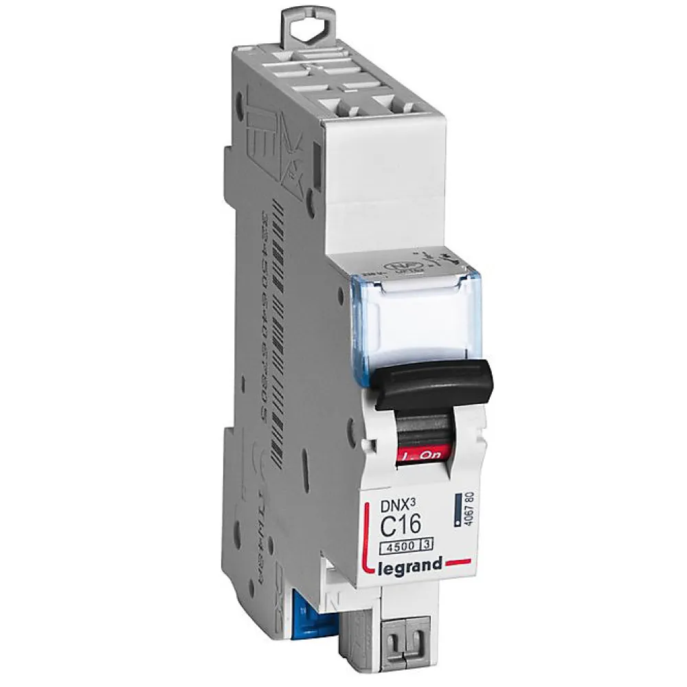 Legrand Disjoncteur Et Coupe-Circuit-Disjoncteur auto / auto DNX3 4500 - départ - 4,5 kA - courbe C - 16 A -