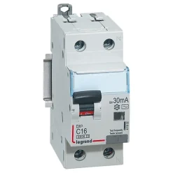 Legrand Interrupteur Et Disjoncteur Différentiel-411002 Disjoncteur Différentiel 16a - 30ma - Type Ac - 1p+n - 2 Modules - Neutre à Droite - Auxiliarisable -